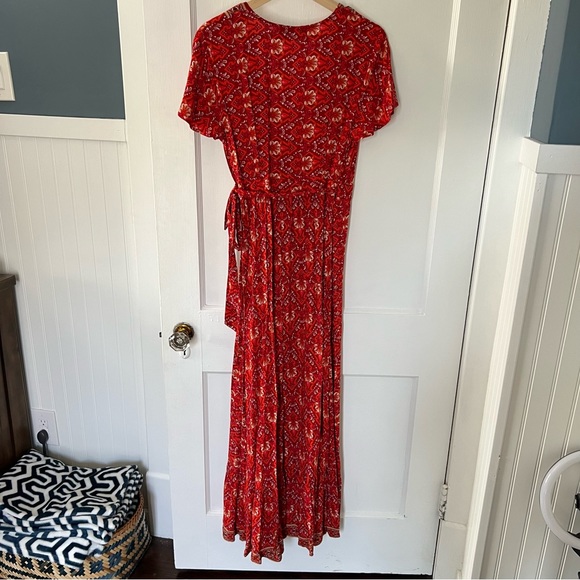 Zesica Bohemian Floral Wrap Maxi  Dress - Picture 5 of 7